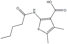 4,5-dimethyl-2-pentanamidothiophene-3-carboxylic acid Struktur