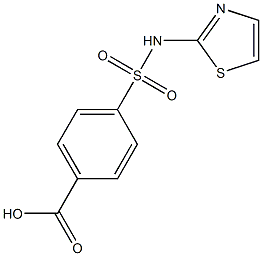 4-[(1,3-thiazol-2-ylamino)sulfonyl]benzoic acid Struktur