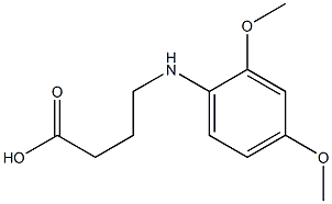 4-[(2,4-dimethoxyphenyl)amino]butanoic acid Struktur