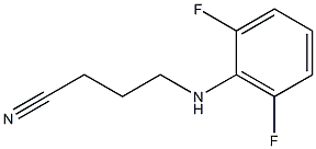 4-[(2,6-difluorophenyl)amino]butanenitrile Struktur