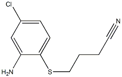 4-[(2-amino-4-chlorophenyl)sulfanyl]butanenitrile Struktur