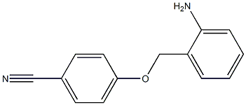 4-[(2-aminophenyl)methoxy]benzonitrile Struktur