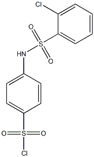 4-[(2-chlorobenzene)sulfonamido]benzene-1-sulfonyl chloride Struktur