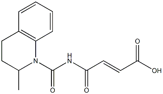 4-[(2-methyl-1,2,3,4-tetrahydroquinolin-1-yl)carbonylamino]-4-oxobut-2-enoic acid Struktur