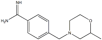 4-[(2-methylmorpholin-4-yl)methyl]benzenecarboximidamide Struktur