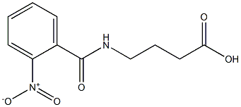 4-[(2-nitrobenzoyl)amino]butanoic acid Struktur