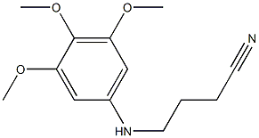 4-[(3,4,5-trimethoxyphenyl)amino]butanenitrile Struktur