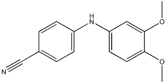 4-[(3,4-dimethoxyphenyl)amino]benzonitrile Struktur