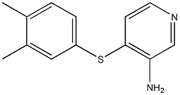 4-[(3,4-dimethylphenyl)sulfanyl]pyridin-3-amine Struktur