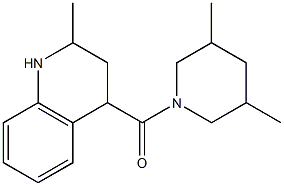 4-[(3,5-dimethylpiperidin-1-yl)carbonyl]-2-methyl-1,2,3,4-tetrahydroquinoline Struktur