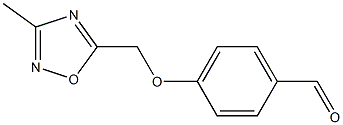 4-[(3-methyl-1,2,4-oxadiazol-5-yl)methoxy]benzaldehyde Struktur