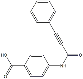 4-[(3-phenylprop-2-ynoyl)amino]benzoic acid Struktur