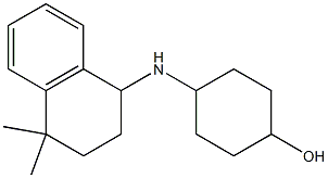 4-[(4,4-dimethyl-1,2,3,4-tetrahydronaphthalen-1-yl)amino]cyclohexan-1-ol Struktur