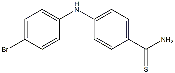 4-[(4-bromophenyl)amino]benzene-1-carbothioamide Struktur