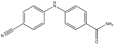 4-[(4-cyanophenyl)amino]benzamide Struktur