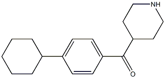 4-[(4-cyclohexylphenyl)carbonyl]piperidine Struktur