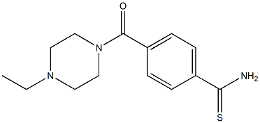 4-[(4-ethylpiperazin-1-yl)carbonyl]benzenecarbothioamide Struktur