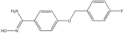 4-[(4-fluorobenzyl)oxy]-N'-hydroxybenzenecarboximidamide Struktur