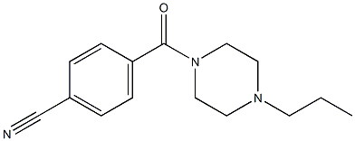 4-[(4-propylpiperazin-1-yl)carbonyl]benzonitrile Struktur