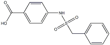 4-[(benzylsulfonyl)amino]benzoic acid Struktur