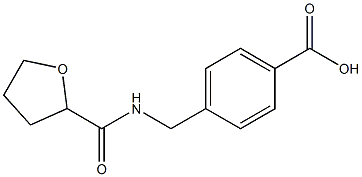 4-[(oxolan-2-ylformamido)methyl]benzoic acid Struktur