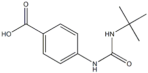 4-[(tert-butylcarbamoyl)amino]benzoic acid Struktur