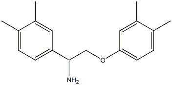 4-[1-amino-2-(3,4-dimethylphenoxy)ethyl]-1,2-dimethylbenzene Struktur