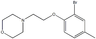 4-[2-(2-bromo-4-methylphenoxy)ethyl]morpholine Struktur