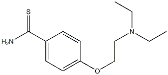 4-[2-(diethylamino)ethoxy]benzenecarbothioamide Struktur