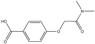 4-[2-(dimethylamino)-2-oxoethoxy]benzoic acid Struktur