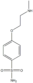 4-[2-(methylamino)ethoxy]benzene-1-sulfonamide Struktur