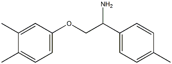 4-[2-amino-2-(4-methylphenyl)ethoxy]-1,2-dimethylbenzene Struktur