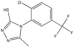 4-[2-chloro-5-(trifluoromethyl)phenyl]-5-methyl-4H-1,2,4-triazole-3-thiol Struktur