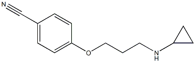 4-[3-(cyclopropylamino)propoxy]benzonitrile Struktur