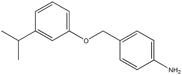 4-[3-(propan-2-yl)phenoxymethyl]aniline Struktur