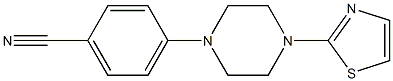 4-[4-(1,3-thiazol-2-yl)piperazin-1-yl]benzonitrile Struktur