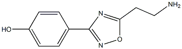 4-[5-(2-aminoethyl)-1,2,4-oxadiazol-3-yl]phenol Struktur