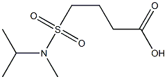 4-[methyl(propan-2-yl)sulfamoyl]butanoic acid Struktur