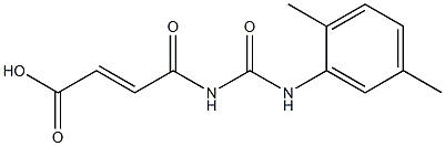 4-{[(2,5-dimethylphenyl)carbamoyl]amino}-4-oxobut-2-enoic acid Struktur