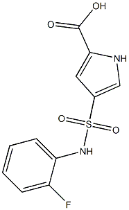 4-{[(2-fluorophenyl)amino]sulfonyl}-1H-pyrrole-2-carboxylic acid Struktur