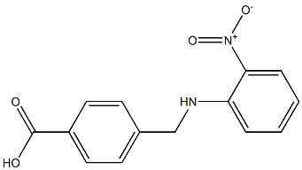 4-{[(2-nitrophenyl)amino]methyl}benzoic acid Struktur