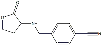 4-{[(2-oxooxolan-3-yl)amino]methyl}benzonitrile Struktur