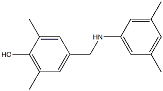 4-{[(3,5-dimethylphenyl)amino]methyl}-2,6-dimethylphenol Struktur