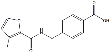 4-{[(3-methylfuran-2-yl)formamido]methyl}benzoic acid Struktur