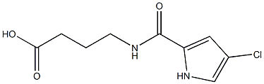 4-{[(4-chloro-1H-pyrrol-2-yl)carbonyl]amino}butanoic acid Struktur