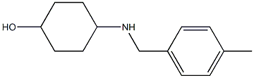 4-{[(4-methylphenyl)methyl]amino}cyclohexan-1-ol Struktur