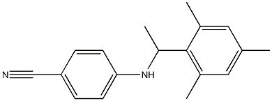 4-{[1-(2,4,6-trimethylphenyl)ethyl]amino}benzonitrile Struktur