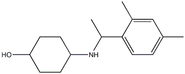 4-{[1-(2,4-dimethylphenyl)ethyl]amino}cyclohexan-1-ol Struktur