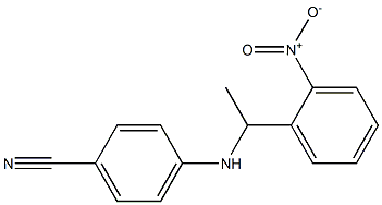 4-{[1-(2-nitrophenyl)ethyl]amino}benzonitrile Struktur