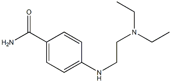 4-{[2-(diethylamino)ethyl]amino}benzamide Struktur